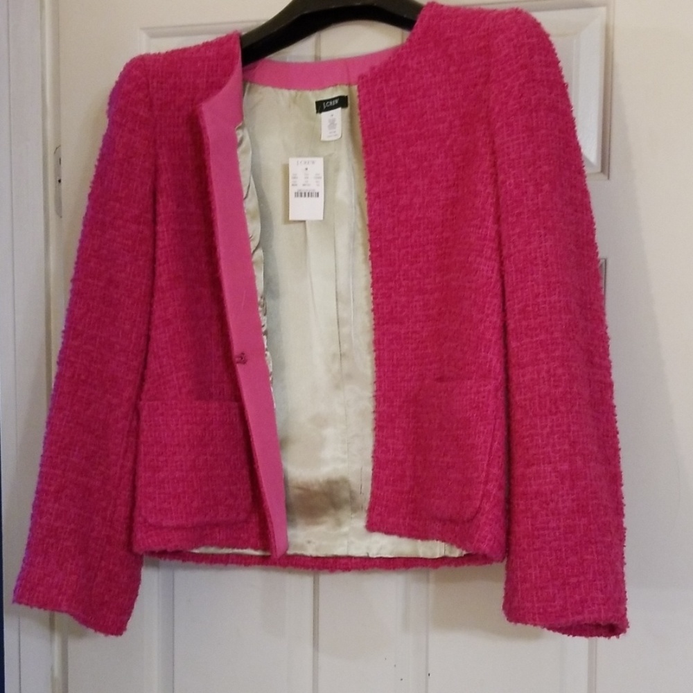 J crew hot pink jacket
